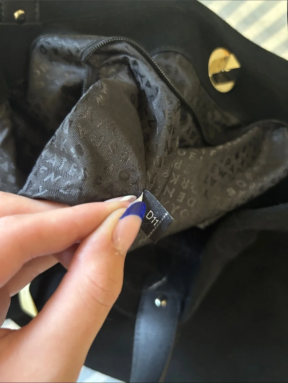 Kate Spade Black Stardust Willa suede hobo bag